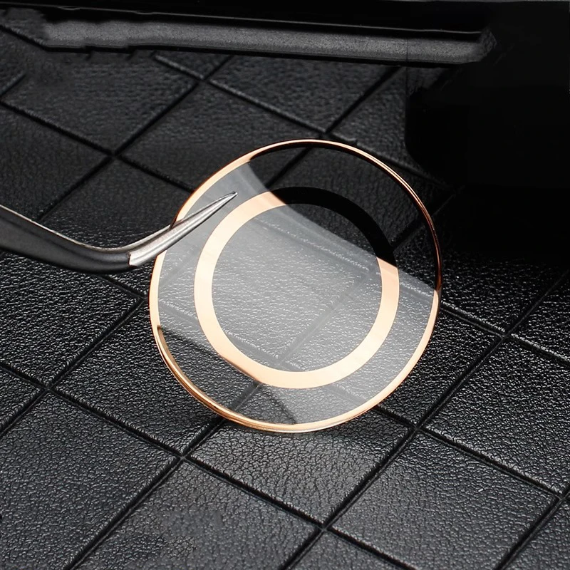 Oval Double bridge Mineral Glass For Swarovski  5158548 5200339 5230943 5296319 5158517 rose gold silver black edge mirror glass