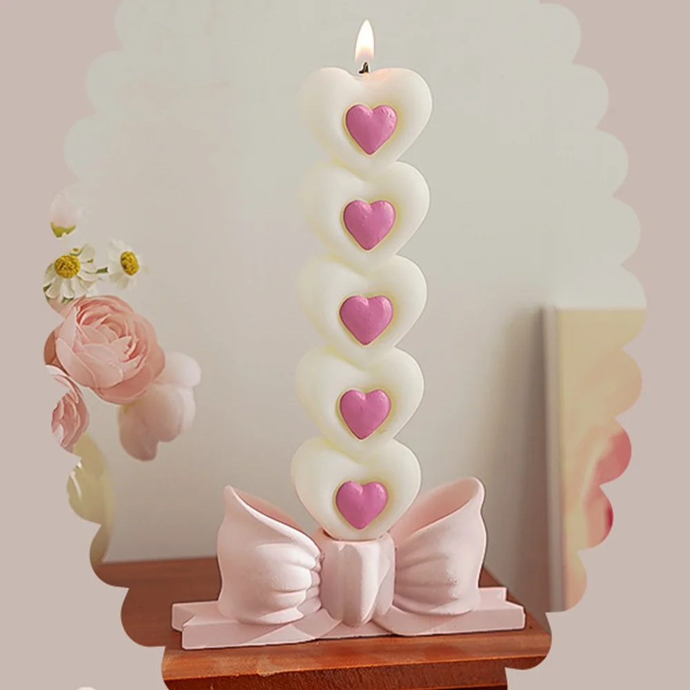 1Pc Multiple Colorful Hearts S - Home Fragrance Scented Candle recension och pris