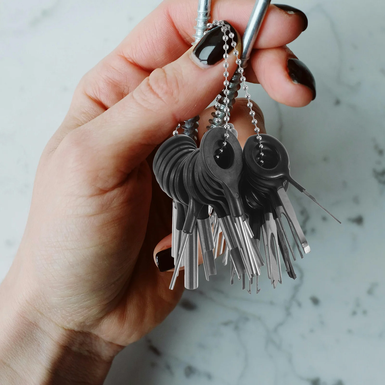 

28Pcs Terminal Pin Removal Tool Kit Car Harness Connectors Wire Extractor Electrical System Tools Connector Pin Removal Tool