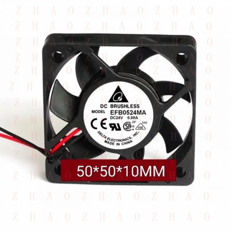 

L+ for Delta radiator EFB0524MA 5010 24V 0.09A 5cm Chassis inverter cooling fan