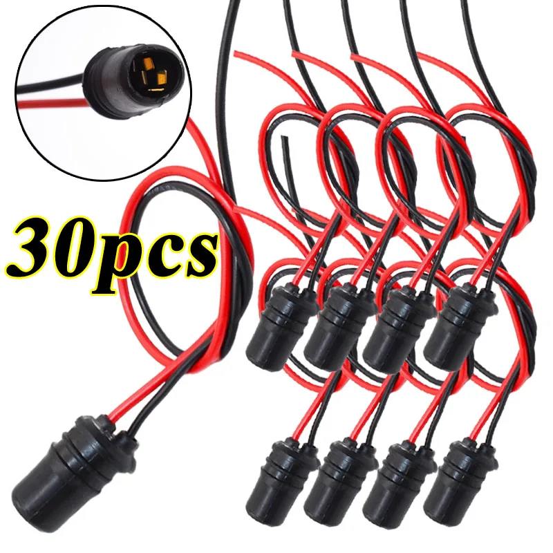 

T10 W5W автомобильные клиновые фонари, разъем для лампы, удлинитель, светодиодная лампа, держатель основания лампы, сменные автомобильные фары, аксессуары