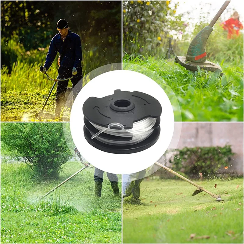 Line String Trimmer Replacement Spool Black 27Ft 0.0629 Inch For Parkside Cordless Grass Trimmer Parkside PRT 550 A1