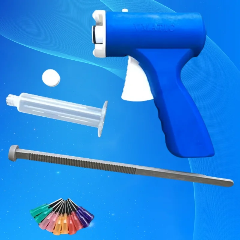 

Free Shipping New 10ml Manual Syringe Single Liquid Glue Gun 10cc Common 1Pc + Cones + Dispensing Tips