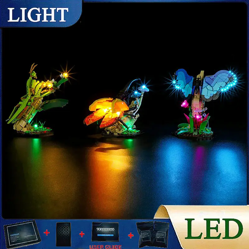 Kit de luz LED DIY para LEGO 21342, colección de insectos (solo luz LED, sin modelo de bloques)