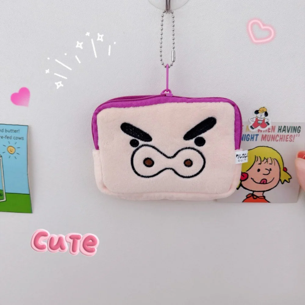Nuovo Crayon Shin-Chan Portafoglio in peluche per cartoni animati Personaggio anime Buriburizaemon Portamonete Porta carte di transito Custodia per ragazze Regalo