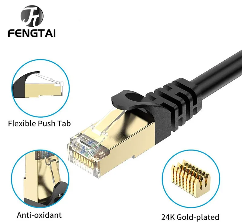 

1000Mbps RJ45 cat6e Ethernet Cable UTP Conector rj 45 cat 6e internet lan cable engineering network cable 50M/10M/30M Patch Cord