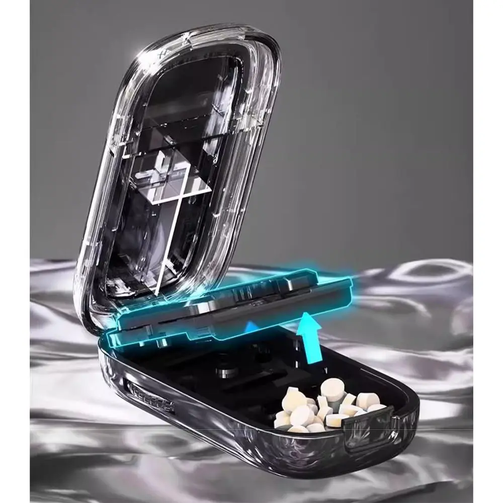 قطع دقيق قاطع حبوب منع الحمل المحمول قابل للتعديل نصف/رباعية مقسم الطب قابل للفصل والغبار