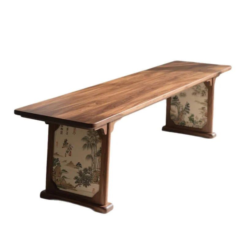 

Song-style aesthetic tea table New Chinese-style tea table and chair combination office tea room Black walnut