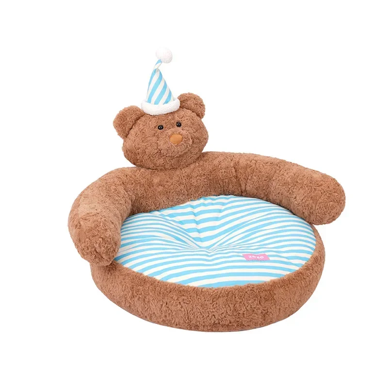 Nick bear kennel cat litter all-season open pet bed small dog cat dog bed sofa