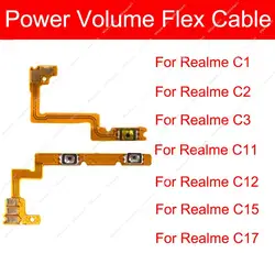 Power Volume Button Flex Cable For Oppo Realme C1 C2 C3 C11 C12 C15 C17 Side Volume Power Mini Keys On OFF Ribbon Spare Parts