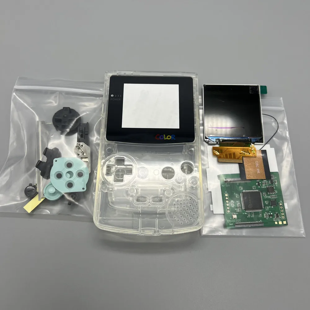 

Оригинальный размер, Новый ЖК-дисплей с высокой яркостью 2,45 дюйма и новый корпус для цветного ЖК-экрана Gameboy GBC