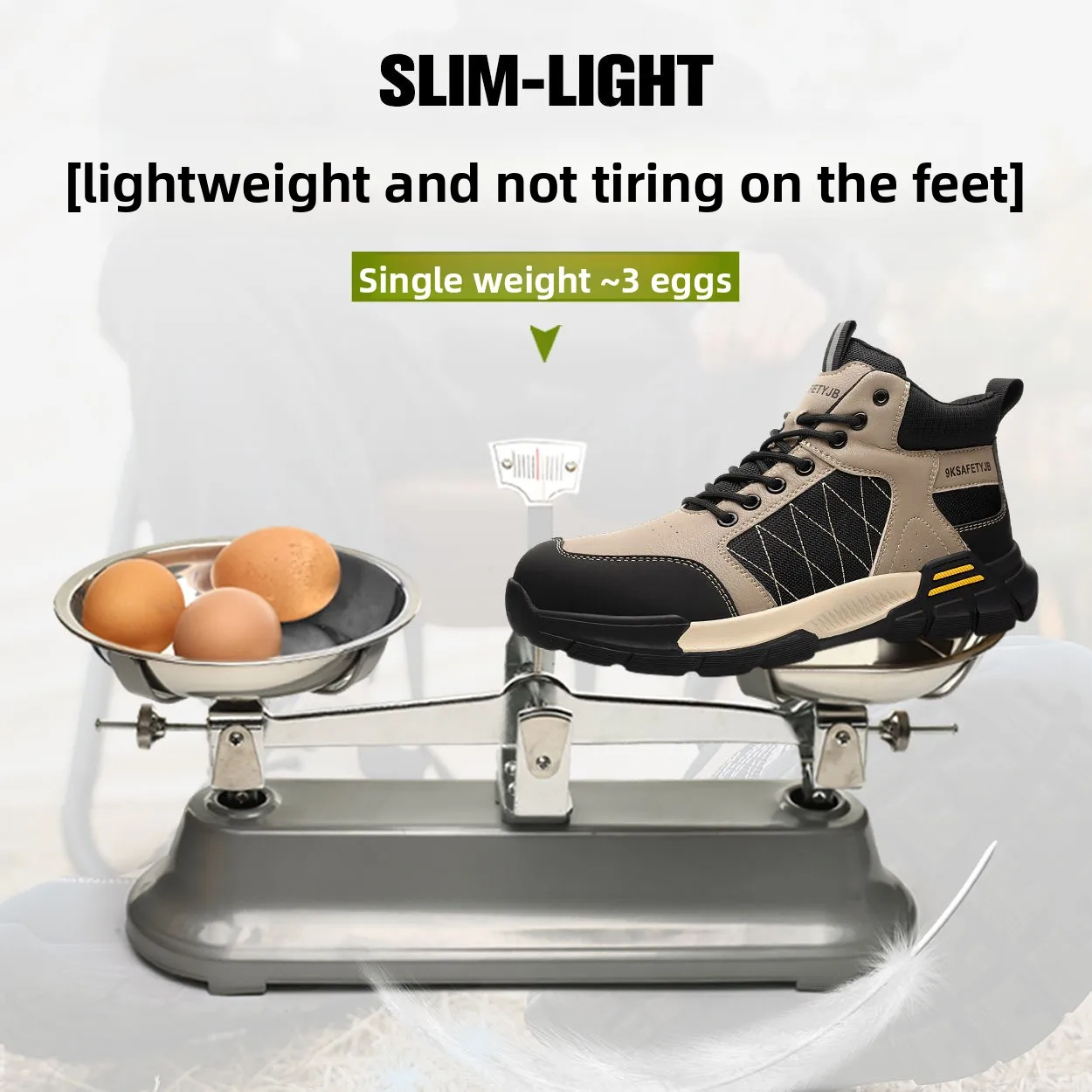 작업용 안전화 남성용 절연 강철 발가락 보호 부드러운 밑창 안전 통기성 운동화 펑크 방지 내마모성 경량