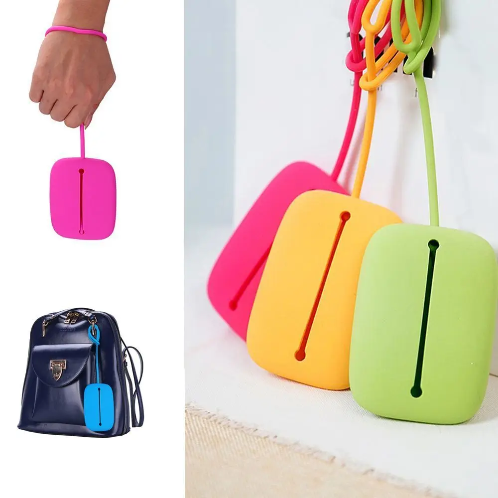 Intelligent Home Furnishing Hasp Style Pouch Silicone Accessories Card Bag Key Holder Case