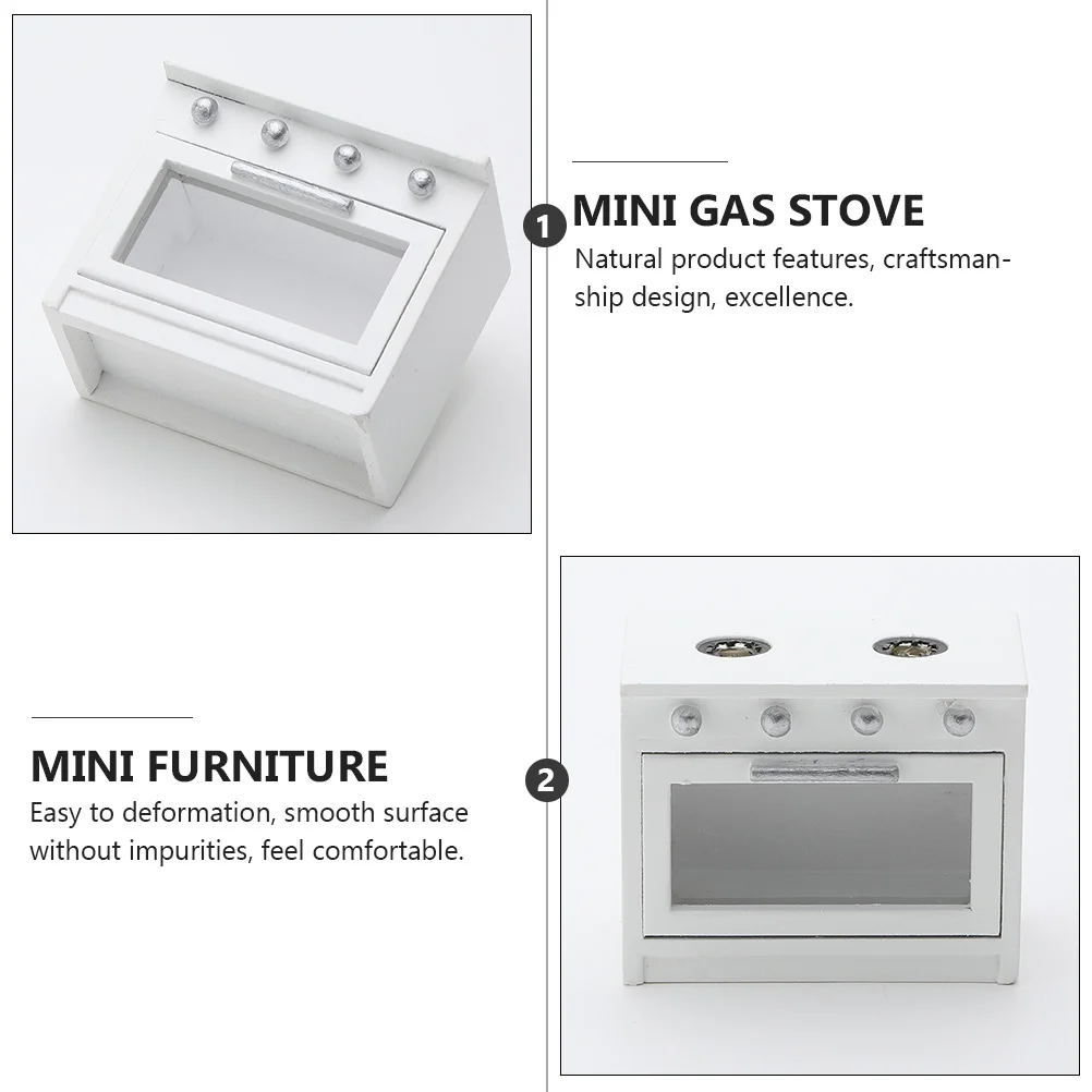 Dollhouse Gas Cooktop Minature Stove Stovetop Kitchen Furniture Oven Good and Cooking Mini New Generation