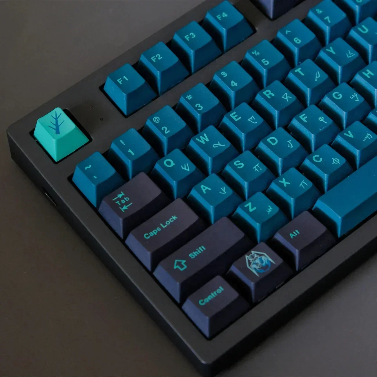 

129 key GMK abyss original height PBT material sublimation keycap suitable for gaming mechanical keyboard