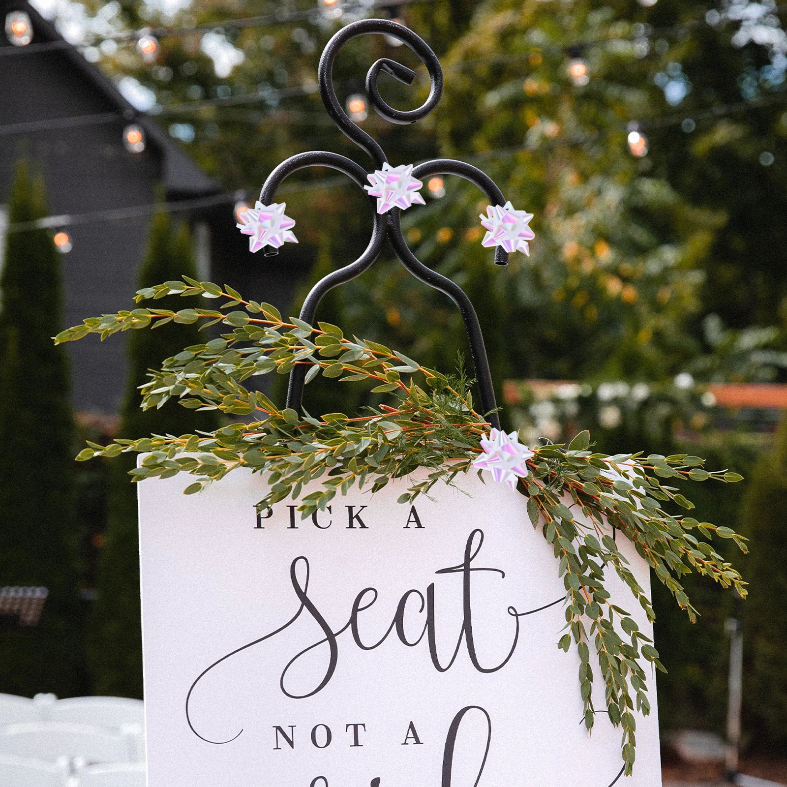 

100pcs Star Pull Bows Pp Shiny Ribbon For Present Wrapping Decoration Valentine Wedding Party Favors Gift Box Curling Ribbons