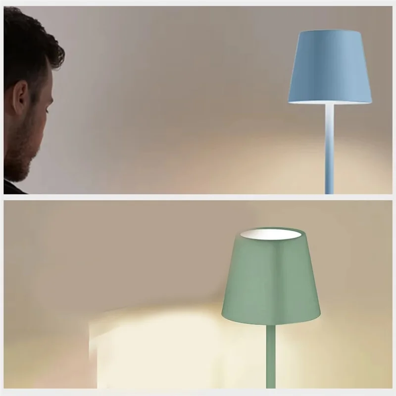 ABBO-For Bedroom Hotel Restaurant Waterproof Table Lamp USB Rechargeable Table Lamp Green