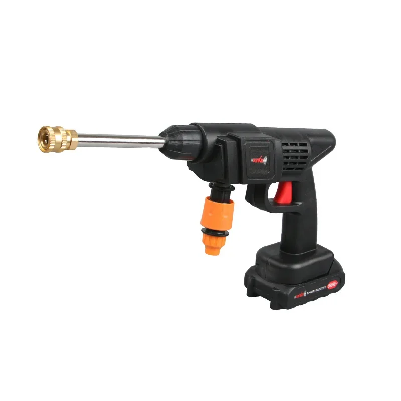 Durable Multifunctional Wireless High-Voltage Car Wash Water Gun Lithium Battery Portable Home Self Priming Charging Cleaning Ma