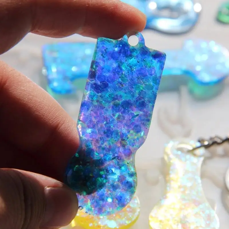 

A52E Reusable Silicone Tokens Shaped Mould for Shopping Cart Keychain Craft
