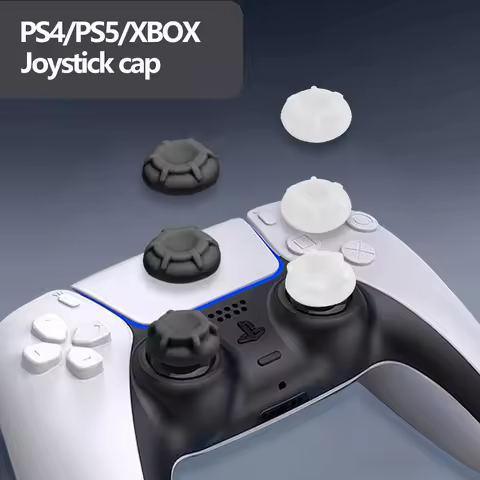 6 in1 Soft Silicone Rubber Joystick Case Protective Skin Thumbstick grips Caps Cover for PS4 PS5 XBOX Switch PRO Game Controller