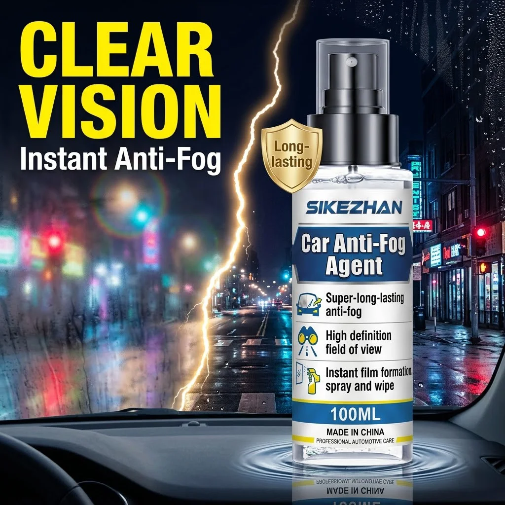 Anti-fog Spray for Car Windshield Glass Defogger Long Lasting Liquid Window Cleaner Rainproof Agent Drive Safely Auto Accessory