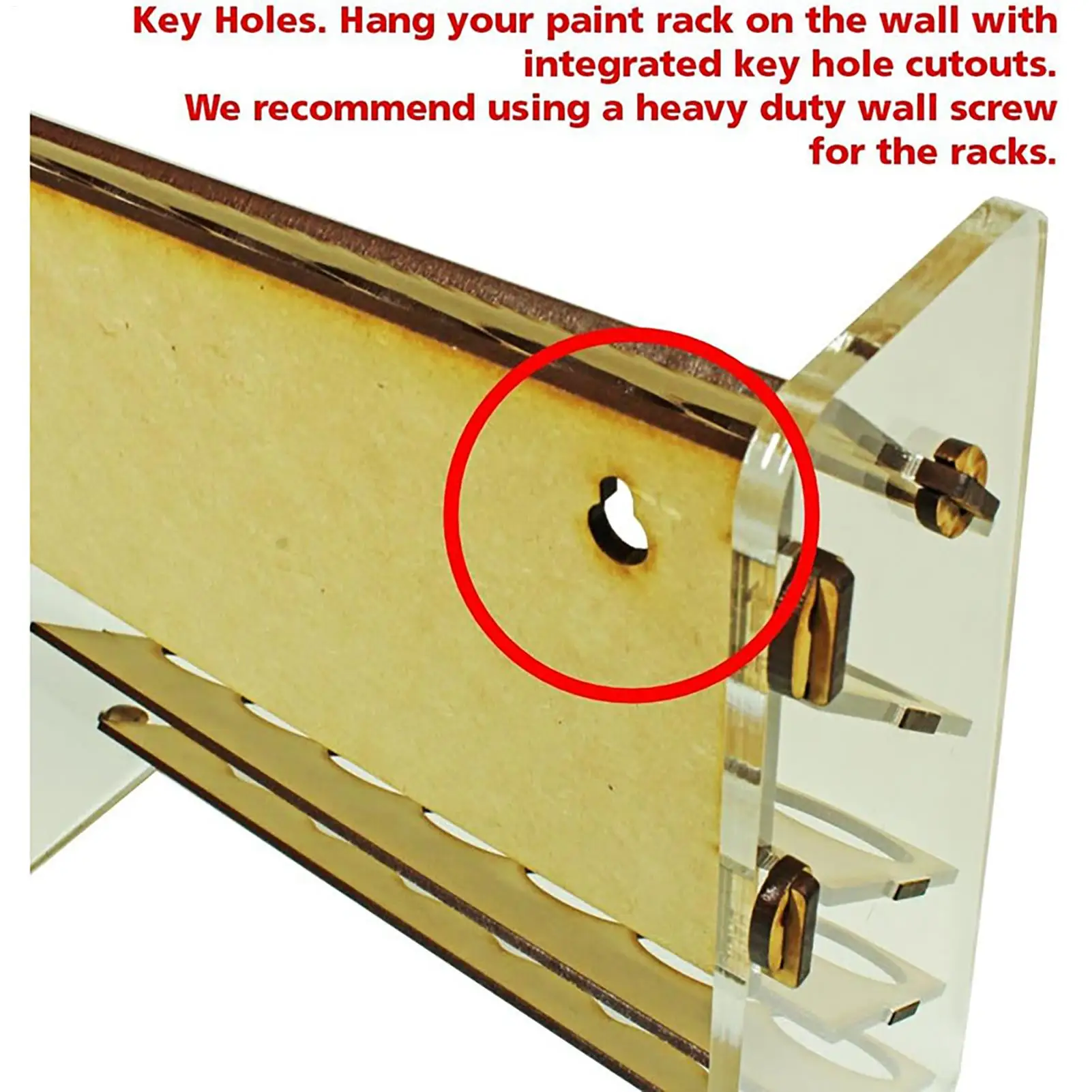 

35 Slots Paint Bottle Rack Wooden Paint Storage Rack Multi-Layer Wooden Organizer Stand Easy to Assemble for Painting Lovers