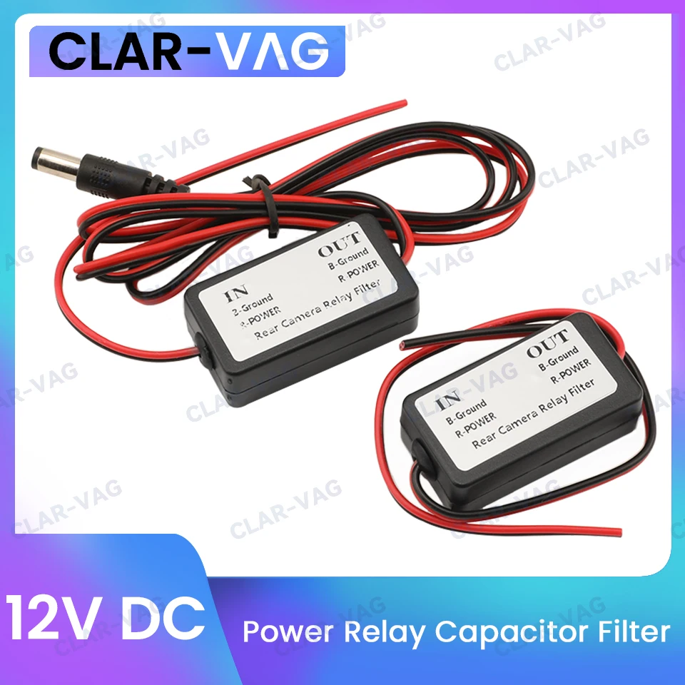 

For Germany/American Car Series 12V DC Power Filter Reverse Rectifier Ballast for Backup Auto Car Camera Filter