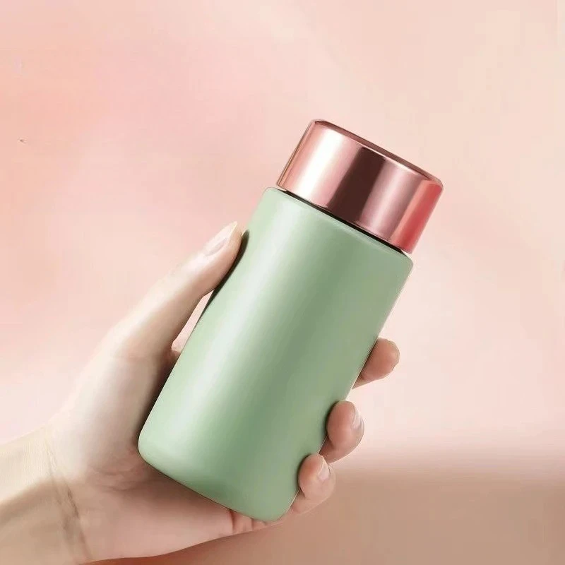 230ml Mini Pocket Thermos 316 Stainless Steel Vacuum Insulated Water Bottle Portable Leakproof Small Travel Flask For Ladies
