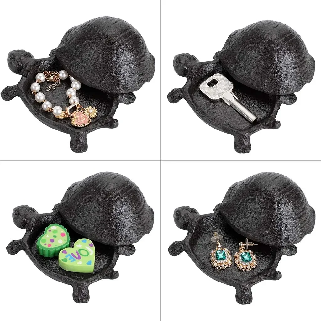 

Private Safe Stash Metal Turtle Key Hider Outside Spare Door Outdoor Garden Statues Ornament Indoor Decoration Jewelry Box