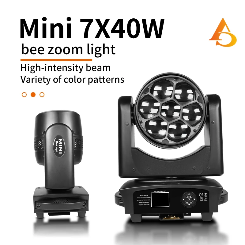 

7x40W RGBW 4 в 1 светодиодный луч + Wash Zoom Test Mobile DMX na NightClub Dj Disco Party Bar сценическое осветительное оборудование