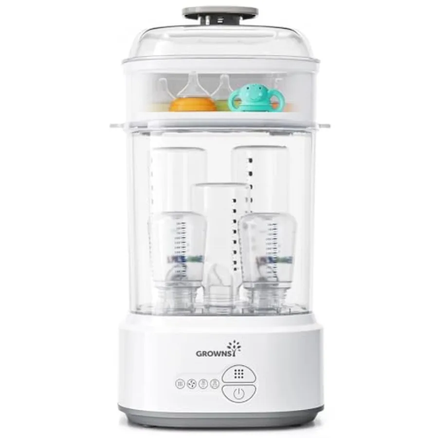 

GROWNSY Bottle Sterilizer and Dryer Compact Electric Steam Baby Bottle Sterilizer Esterilizador de Biberones Bottle Sanitizer f