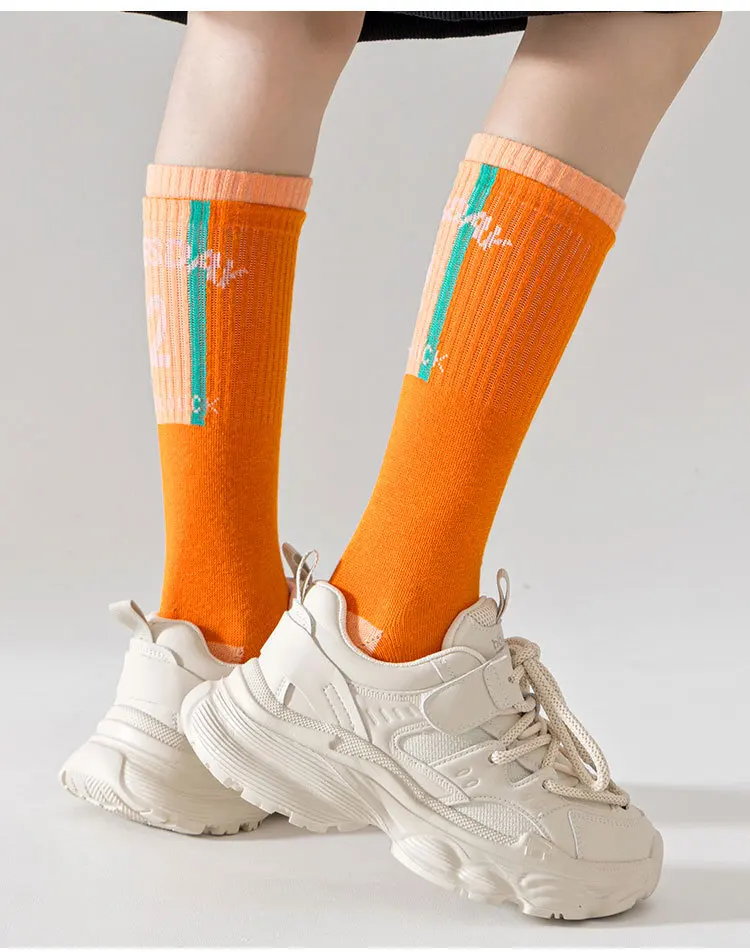 3-12T Jungensocken, lange Socken, Zahlenmuster, Sportsocken, Frühlings-Kniestrümpfe, 4 Paar – Detail 4