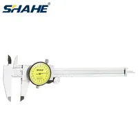 SHAHE 0.02 mm 150/200/300 mm Dial Caliper Stainless Steel Metric Gauge Double Shock Dial Caliper Measuring Tool