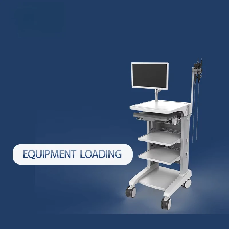 Hospital special equipment trolley, thickened metal structure, stable and durable medical instrument cart - view 4