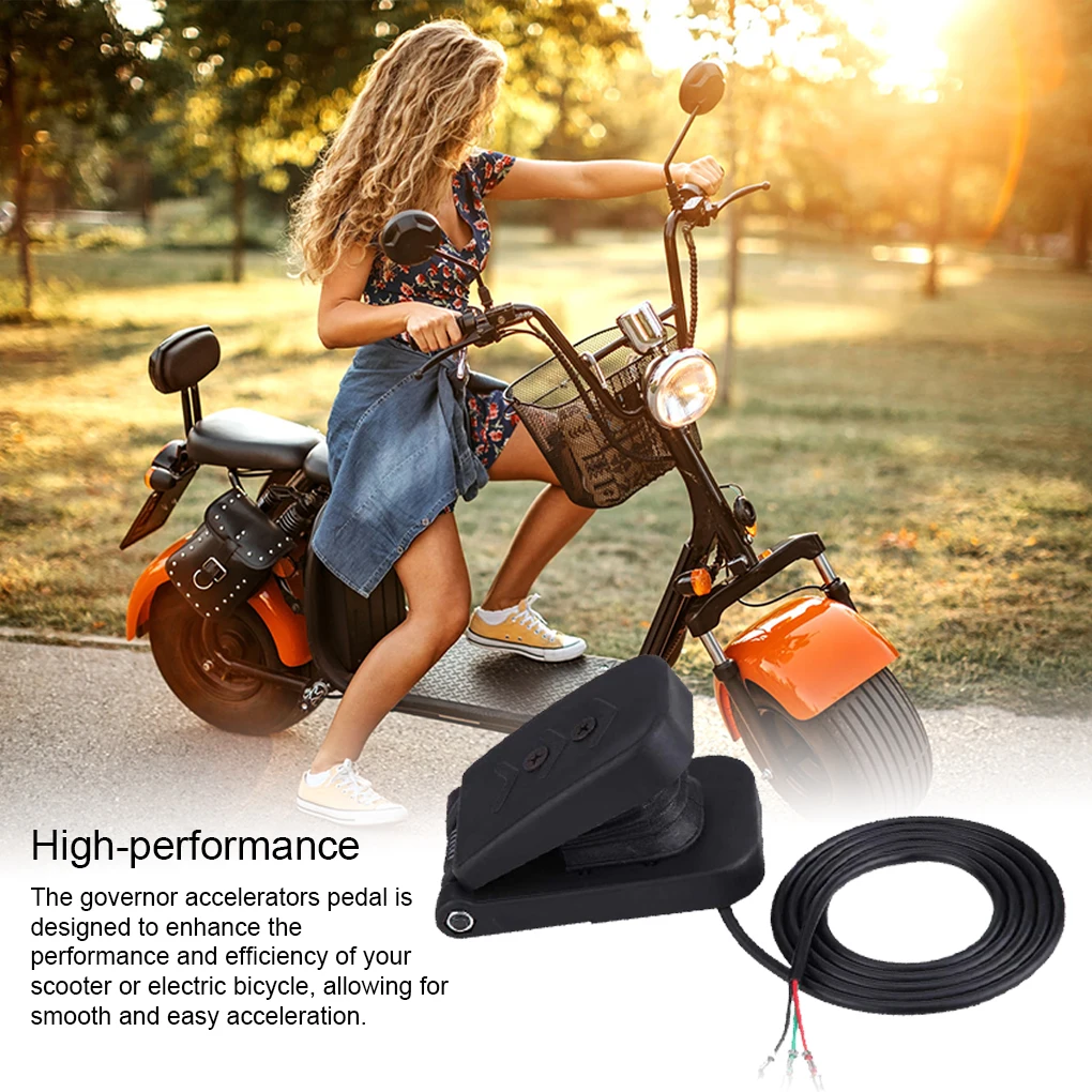 Electric Tricycle Throttle Speed Control Brake Foot Black Kids Plastic Children Car Boat Scooter Parts Accessory