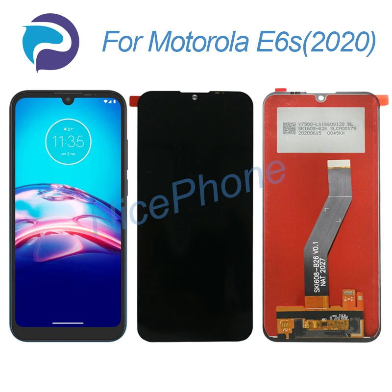 for Motorola E6S 2020 LCD Display Touch Screen Digitizer Replacement 6.1“ 1520*720 XT2053, XT2053-2 E6S 2020 Screen Display LCD