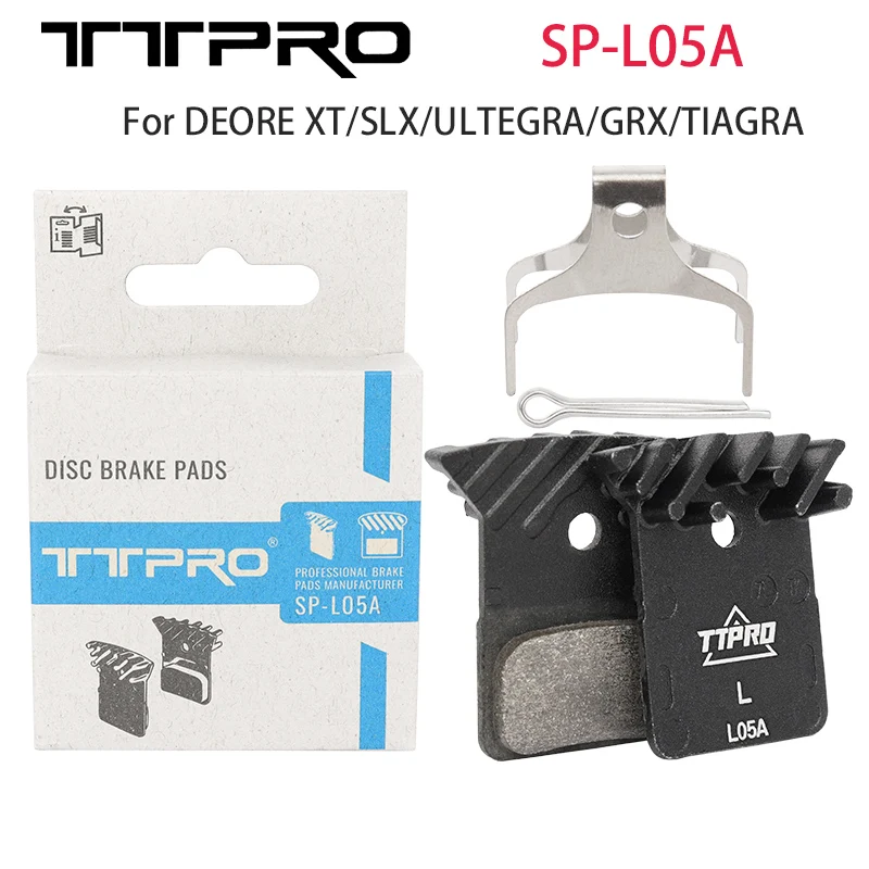 TTPRO MTB Hydraulic Brake L05A Resin Pads Road Mountain Bike Disc Brake Pad Bicycle Brake Pad fit for Shimano DEORE XT SLX GRX