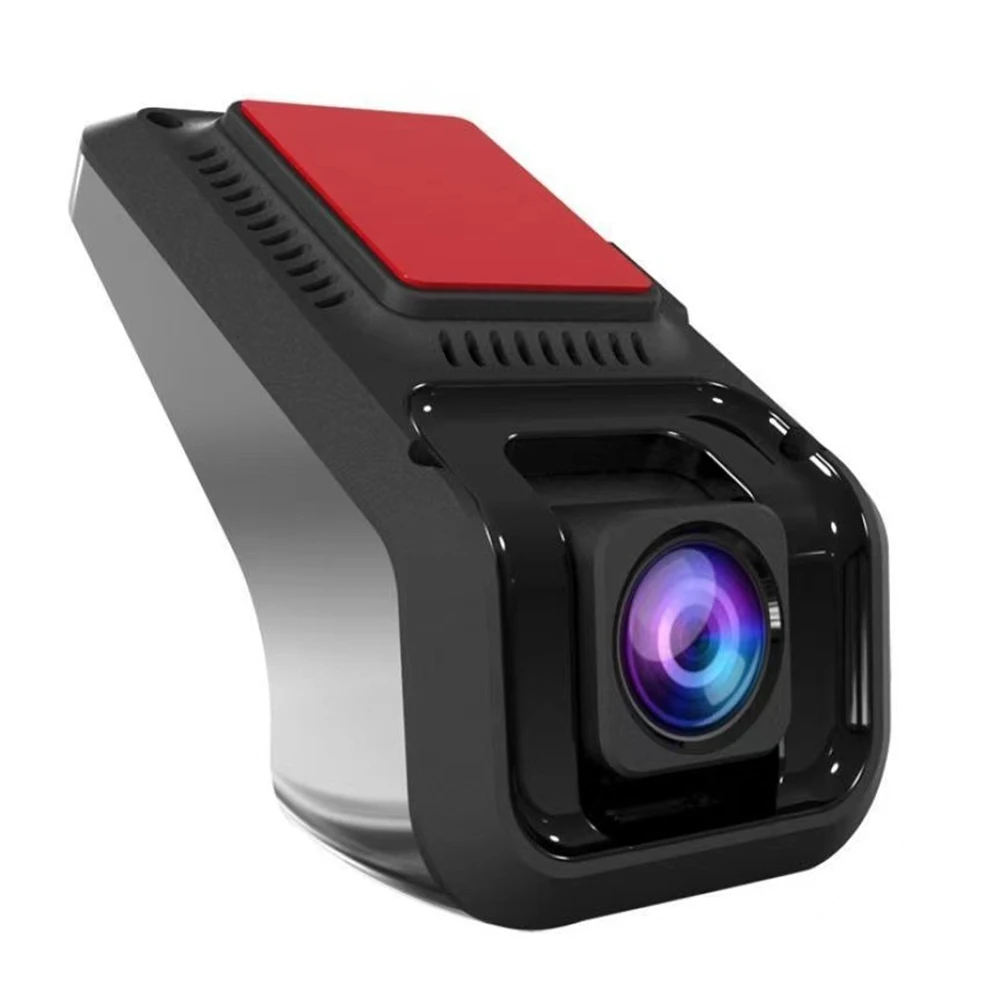 

Car Hard Disk Video Recorder 1080P Driving Recorder Parking Monitor Camera Adas Night Vision Black Box, 16G Memory Card