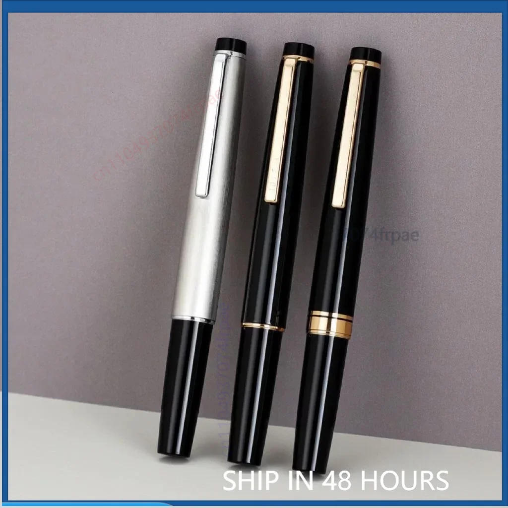 For Jinhao 59 Short Mini Metal Fountain Pen Portable Pocket Size For Office Business Calligraphy Practice Writing Pen（2pcs）