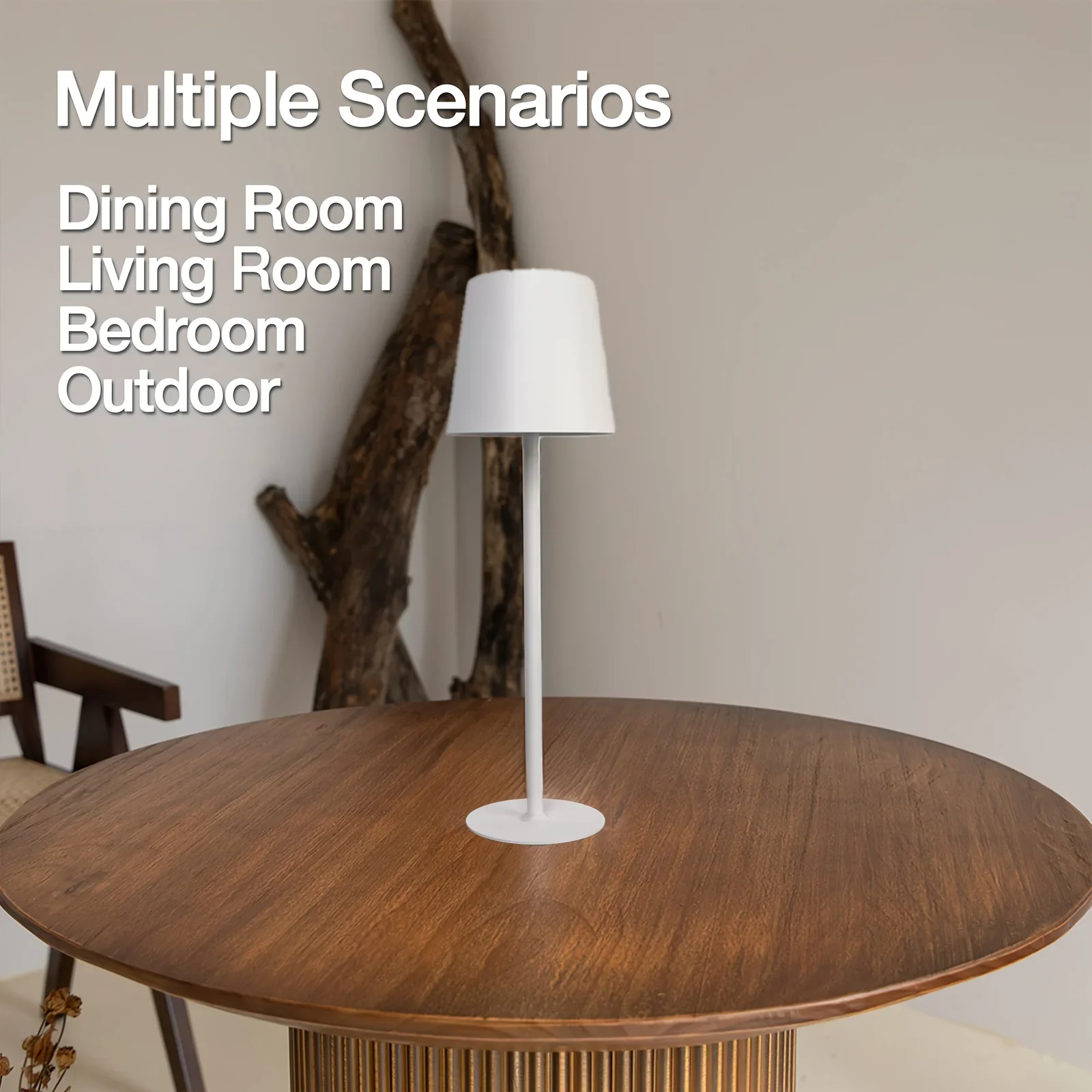 Creative Ambient Light Bar Touch Metal Table Lamp Three Colors Bedside LED Rechargeable Decoration Night Light