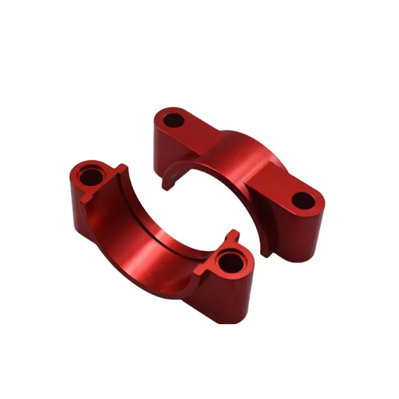 

Услуги фрезерования на заказ на станках с ЧПУ для треугольных блоков из алюминиевого профиля с красной анодированной обработкой