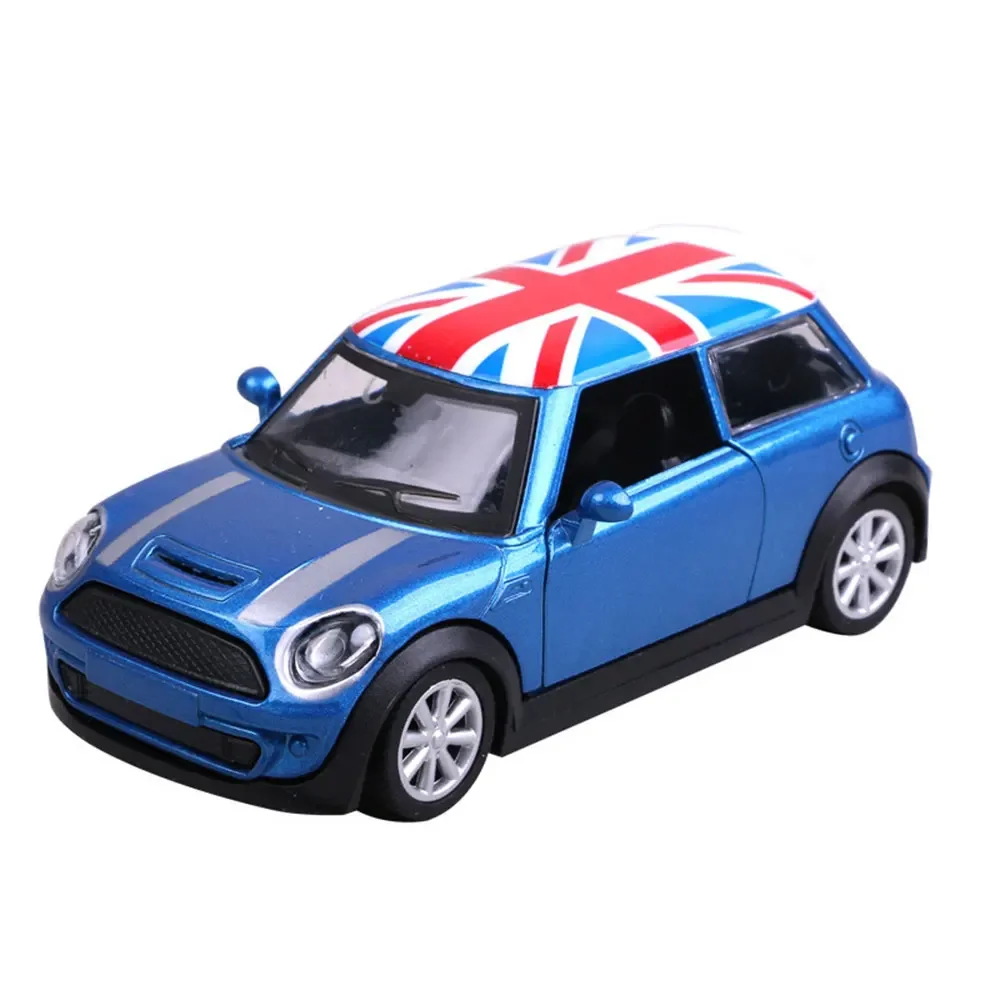 For BMW MINI COOPER S Alloy Car Model Toy Vehicles Kids Mini Model Toy Pull Back Car Toy Vehicles Miniature Scale 1: 32 Ornament