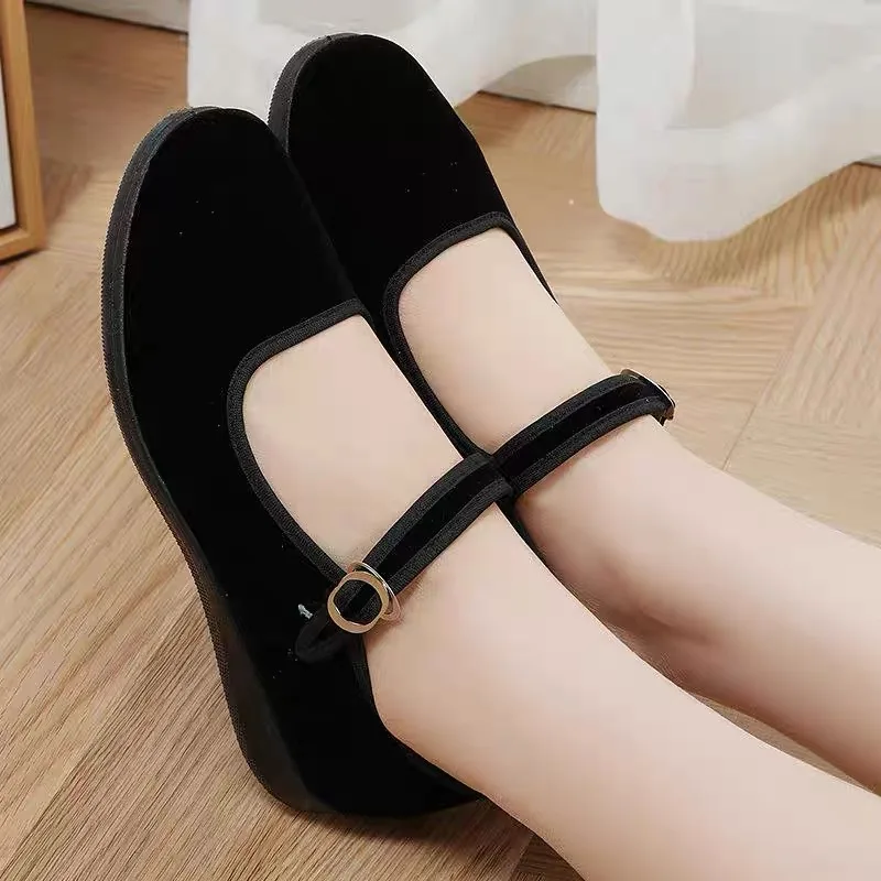 Ladies Service Work Shoes Breathable Polyurethane Soft Sole Comfort Walking Shoes For Hotel Housekeeping