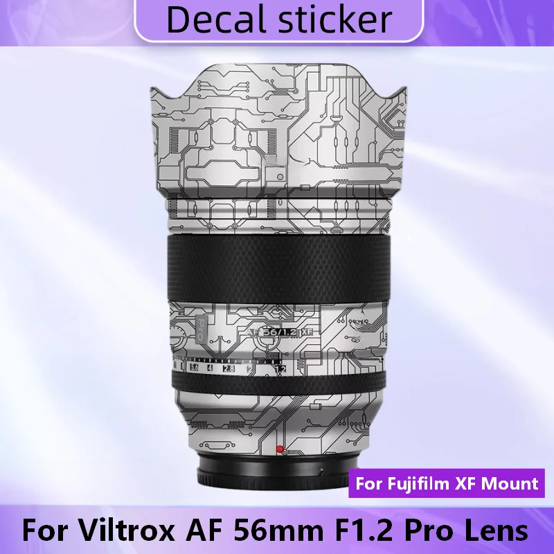 

Защитная виниловая пленка-наклейка для объектива Viltrox AF 56mm F1.2 Pro для Fujifilm XF, защитное покрытие для корпуса объектива