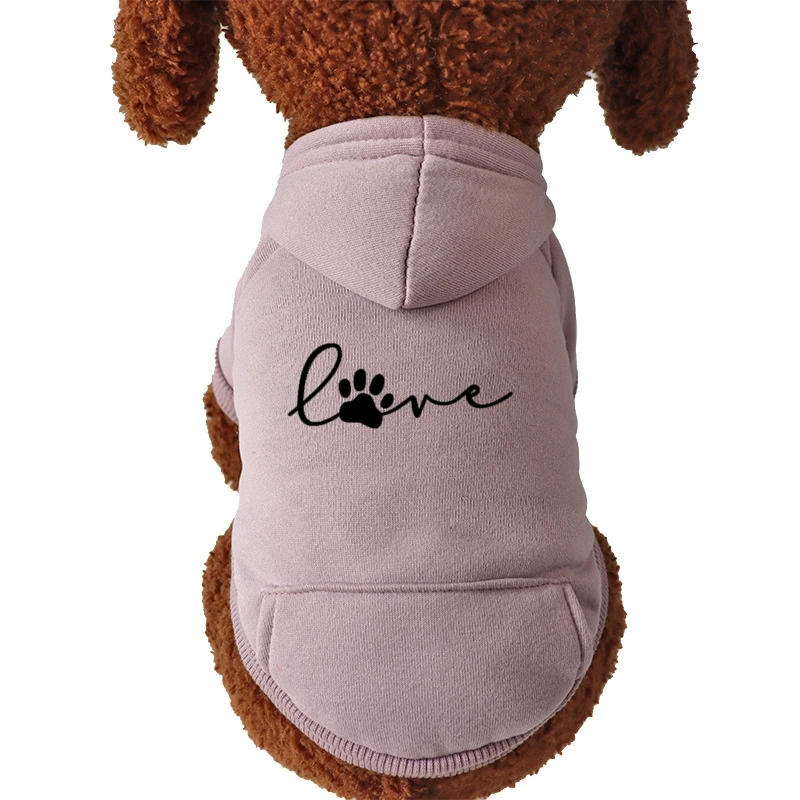 Pet Dog Clothes Small Medium-sized Dog Schnauzer Pure Cotton Hooded Sweatshirt Luxury Designer Clothes Wholesale Supplier