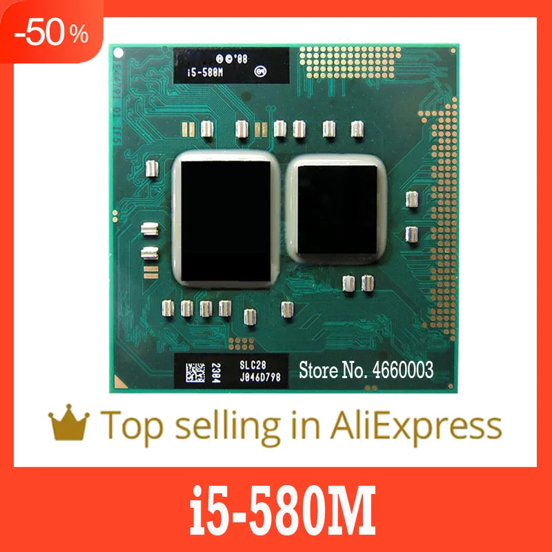40% di sconto i5-580M i5 580M SLC28 2.6 GHz Dual-Core Quad-Thread CPU processore 35W Socket G1 / rPGA988A versione originale