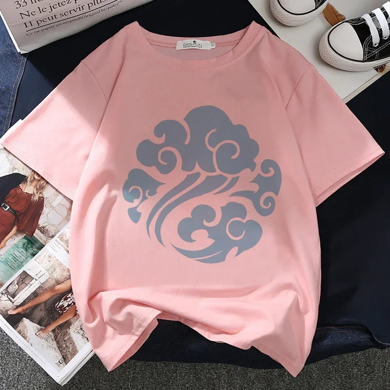 

Mo Dao Zu Shi Graphic Print T-shirt Women Harajuku Aesthetic Pink Tops Casual Tshirt 2021 New Summer Fashion Y2k Female T Shirt