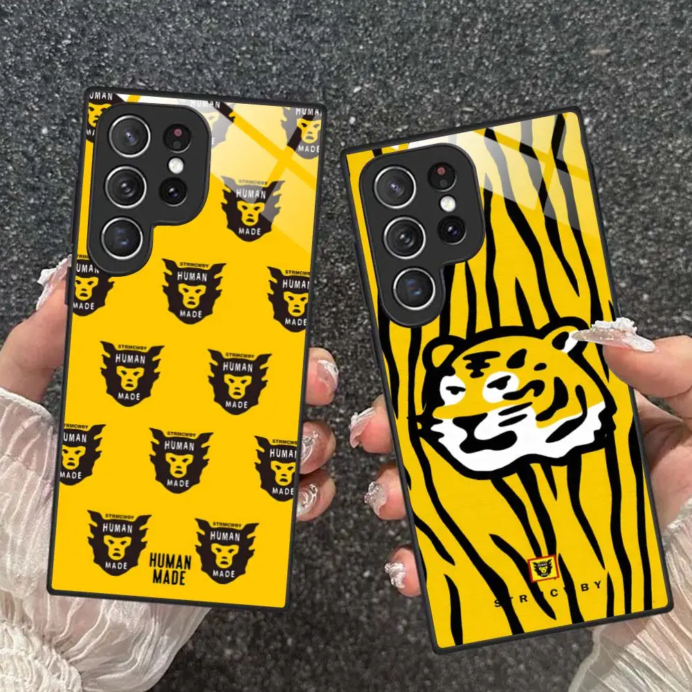 Fashion Human-S Phone Case for Samsung Galaxy A26 25 24 23 22 21 17 16 15 14 13 12 11 5G Glass Protective Cover