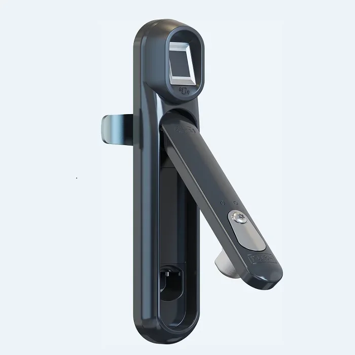 Intelligentes Fingerabdruckschloss mit IC-Kartenleser, Schrankschloss für Server-Rack mit Alarm