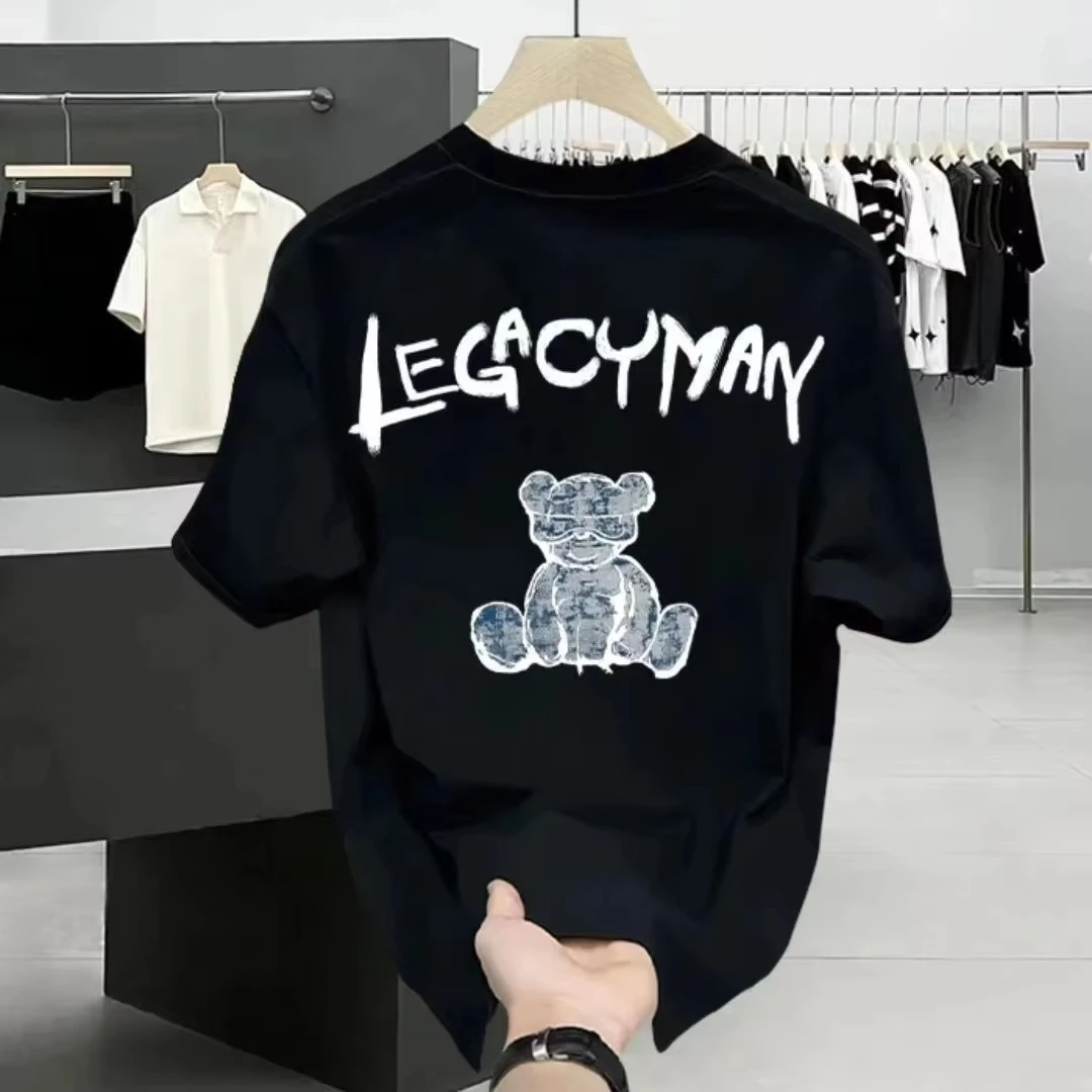 

2026 весенне-летняя женская футболка Vibes в уличном стиле в стиле хип-хоп с принтом алфавита для пар, женская одежда